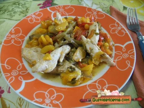 Straccetti di pollo alle verdure